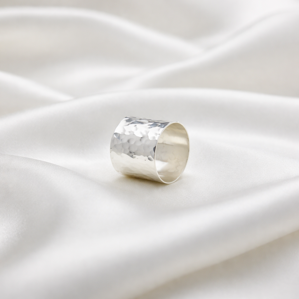 Χειροποίητο σφυρηλατημένο δαχτυλίδι από ασήμι 925 – Lina Gerardi