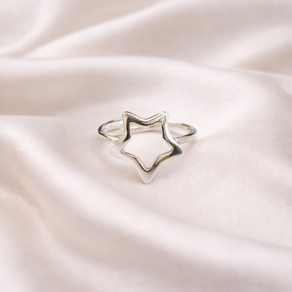 Minimal δαχτυλίδι Star από ασήμι 925 – Lina Gerardi